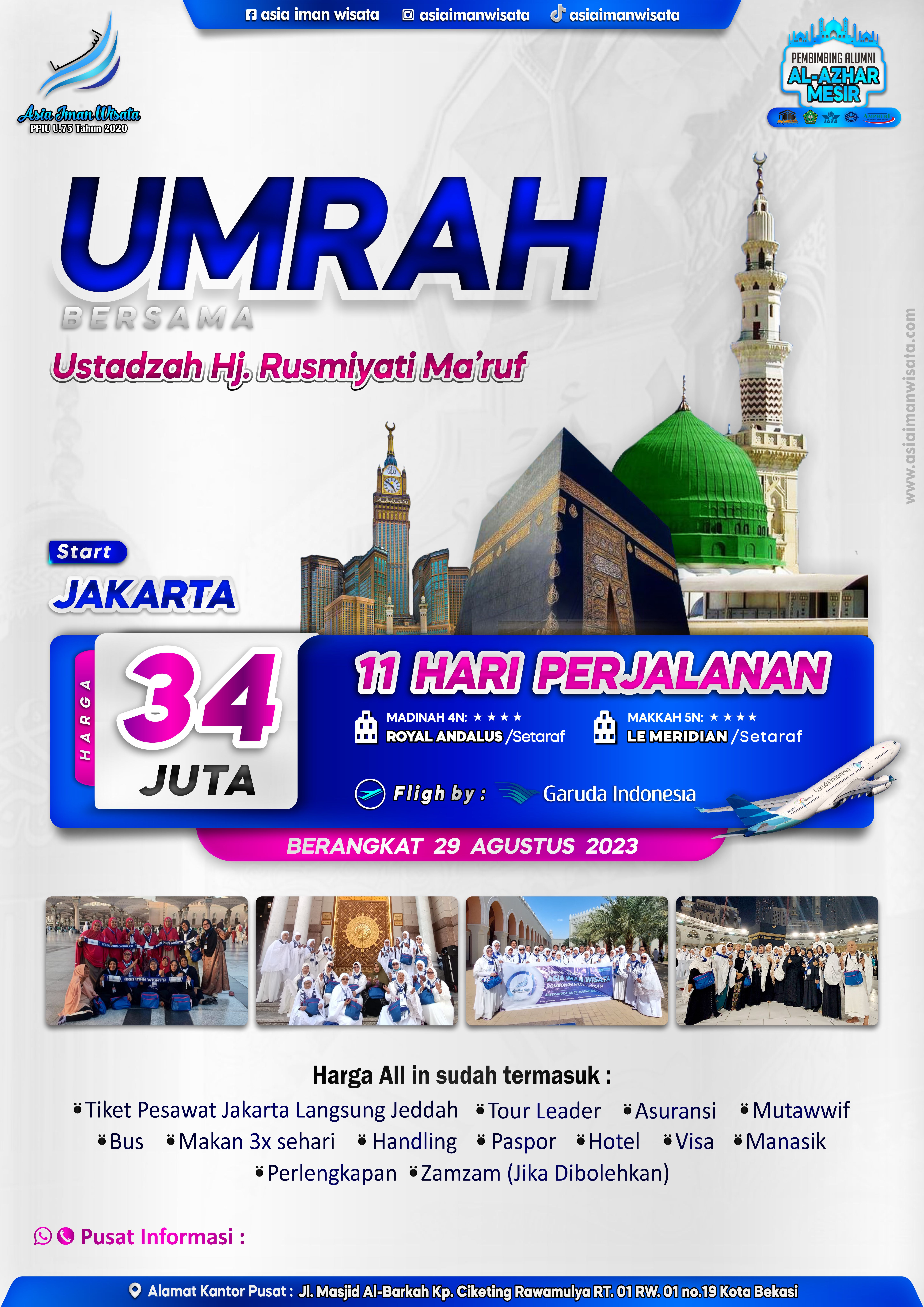 UMRAH AGUSTUS 2023 START JAKARTA