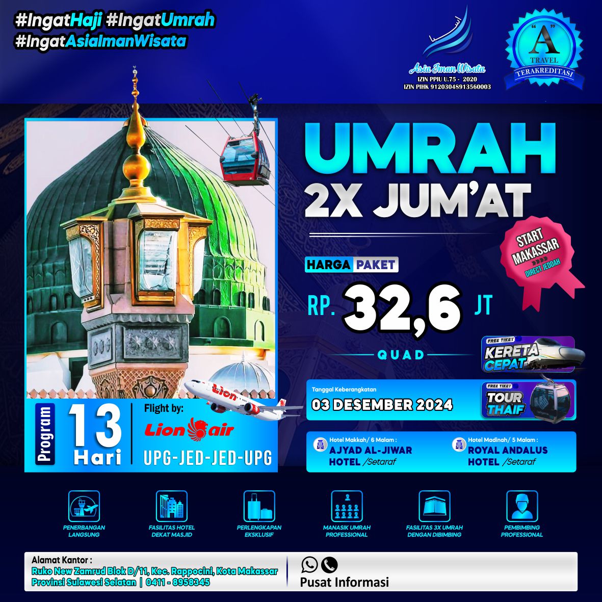 UMRAH 2X JUM'AT AKHIR TAHUN