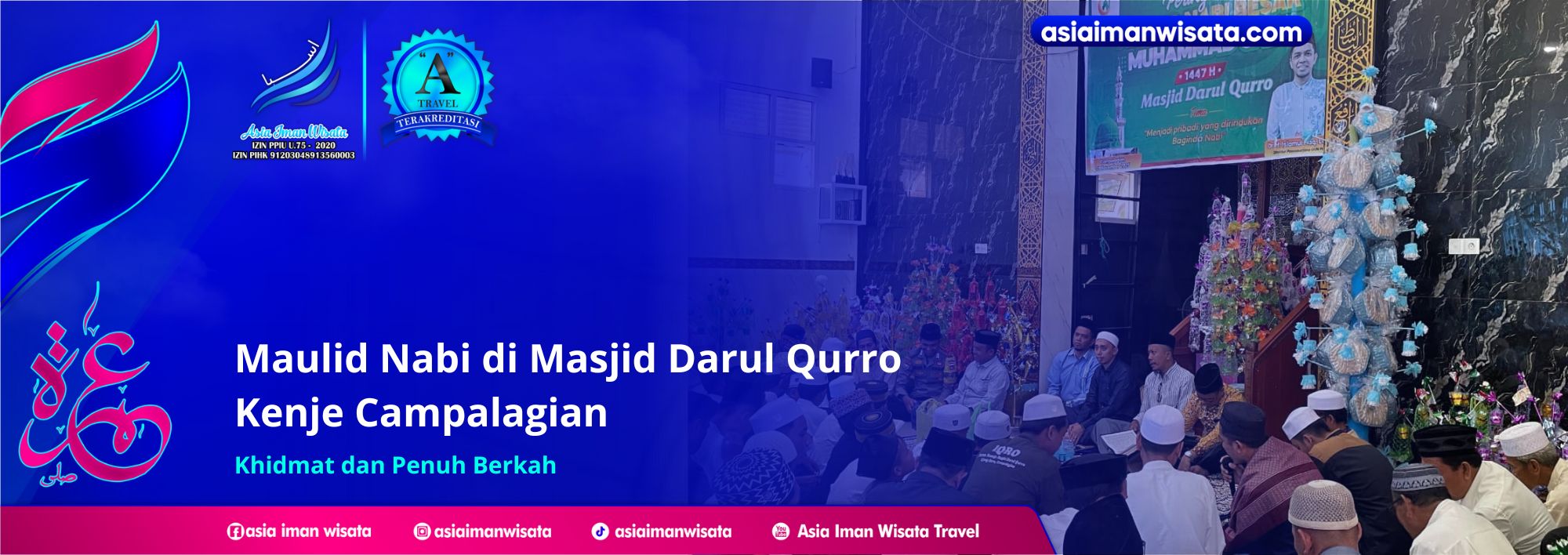 Khidmat dan Penuh Berkah, Maulid Nabi di Masjid Darul Qurro Kenje Campalagian