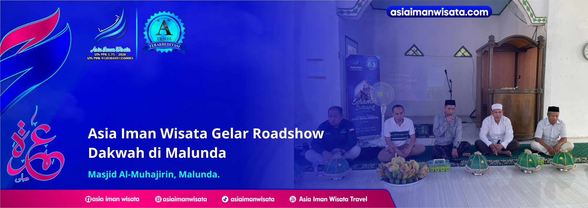 Asia Iman Wisata Gelar Roadshow Dakwah di Masjid Al-Muhajirin Malunda