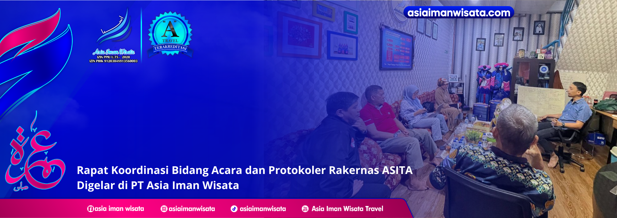 Rapat Koordinasi Bidang Acara dan Protokoler Rakernas ASITA Digelar di PT Asia Iman Wisata
